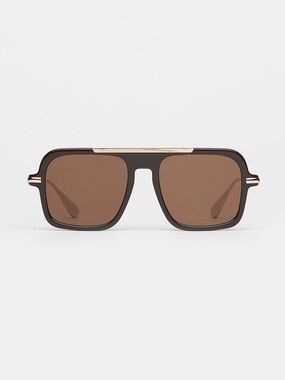 Past Midnight The Retro Brown Sunglasses